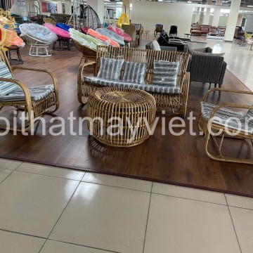 Bàn Ghế Sofa Mây Tre BGSF0036